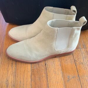 Jenni Kayne Yellow Beige Suede Boots